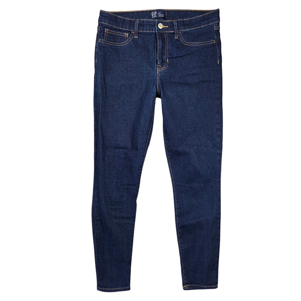 Gap Denim‎ Favorite Jegging Dark Wash Blue Skinny Jeans Womens 6/28 Mid Rise